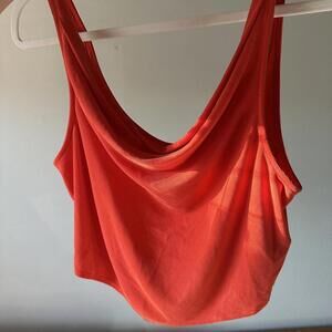 EUC Urban Outfitters Draped Cowl Neck Orange/Red Tank Top Size Small